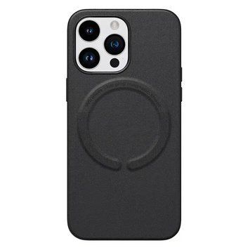 Кожаный чехол New Leather Case With Magsafe для IPhone 13 Black 207-00162 фото