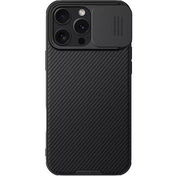 Карбонова накладка Nillkin CamShield Pro Magnetic для Apple iPhone 16 Pro Max (6.9") Black 777-08116 фото