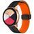 Силиконовый ремешок Classy для Smart Watch 20mm Black / Orange 212-01465 фото