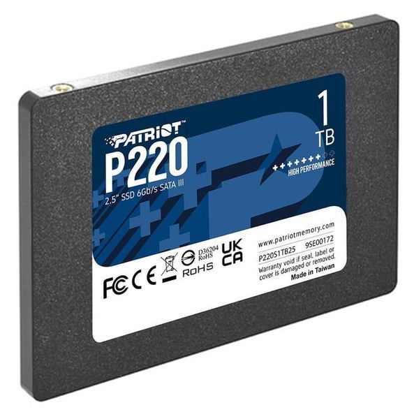 Накопичувач SSD Patriot P220 1TB 2.5" 7mm SATAIII P220S1TB25 фото