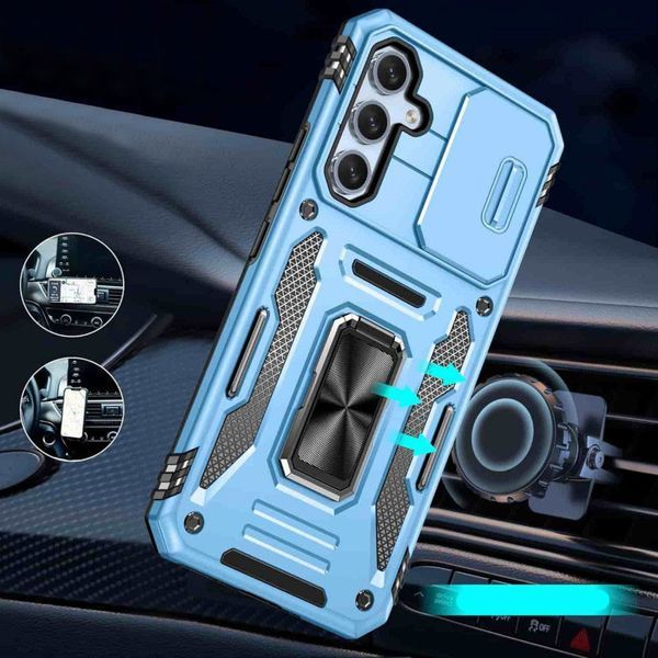 Ударостійкий чохол Camshield Army Ring для Samsung Galaxy A35 / A55 Light Blue 777-04969 фото