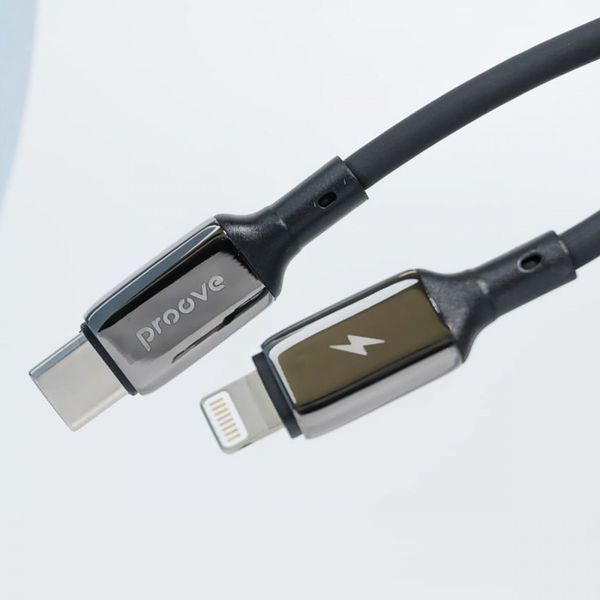 Кабель Proove Flex Metal USB to Lightning 2.4A (1m) black 656-02578 фото