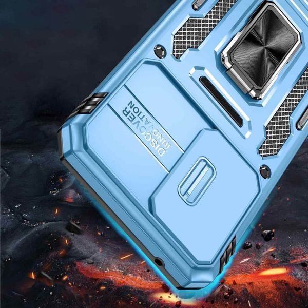 Ударостійкий чохол Camshield Army Ring для Samsung Galaxy A35 / A55 Light Blue 777-04969 фото