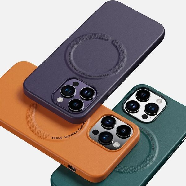 Кожаный чехол New Leather Case With Magsafe для IPhone 13 Black 207-00162 фото