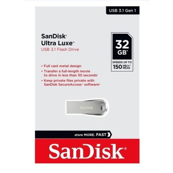 Флеш-накопитель SanDisk USB 3.1 Ultra Luxe 32Gb (150Mb/s) SDCZ74-032G-G46 фото
