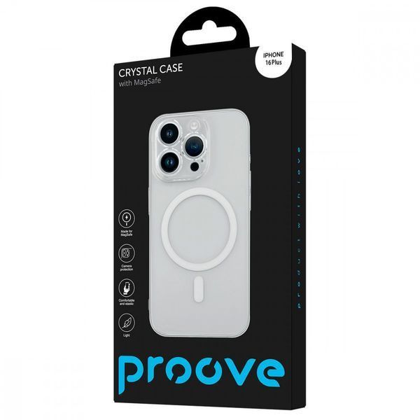 Чохол Proove Crystal Case with Magnetic Ring iPhone 16 Plus Ttransparent 656-04458 фото