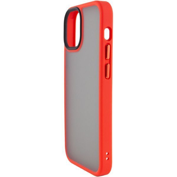 TPU+PC чехол Metal Buttons для Apple iPhone 13 (6.1") Красный 777-08311 фото