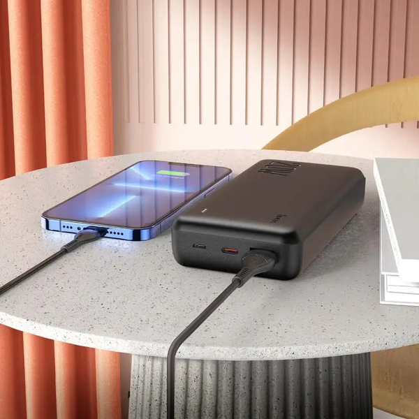 Павербанк с быстрой зарядкой HOCO J87A 20000mAh |1USB/1Type-C, 3A/20W, PD/QC Черный 216-00047 фото
