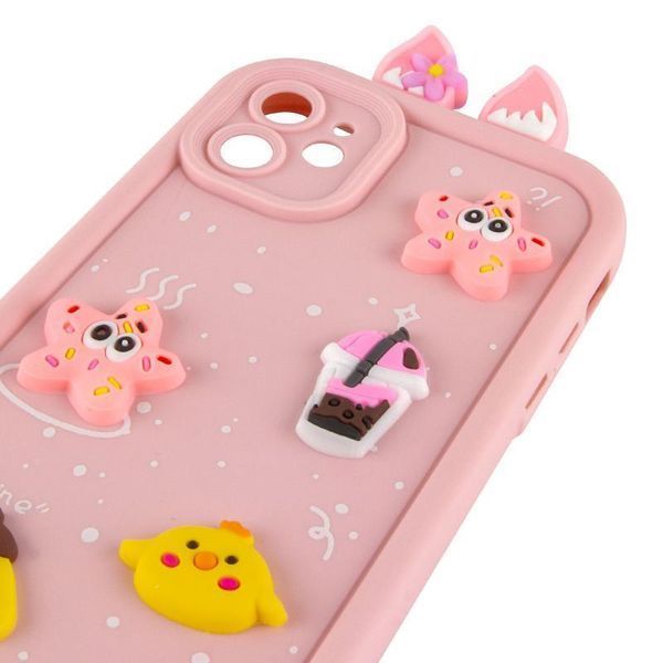 Чехол TPU Toys Case with Ears для Apple iPhone 11 (6.1") Light Pink 208-05408 фото