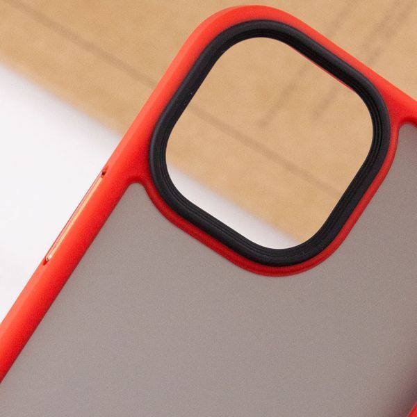 TPU+PC чехол Metal Buttons для Apple iPhone 13 (6.1") Красный 777-08311 фото