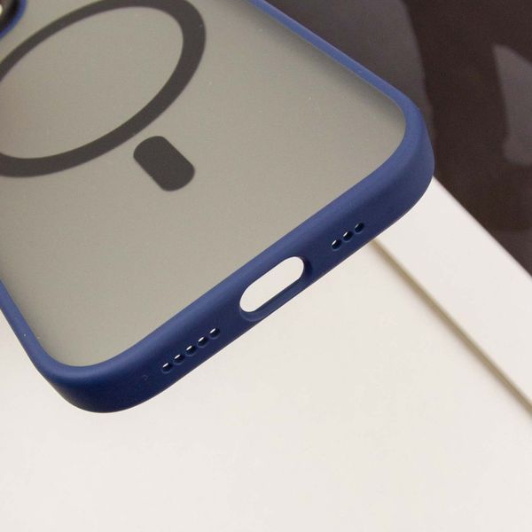 TPU+PC чохол Blueo Skin Friendly Frosted with MagSafe для Apple iPhone 15 (6.1") Blue 777-07913 фото
