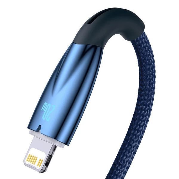 Кабель Baseus Glimmer Series Fast Charge USB-C to Lightning 1m (CADH000003) Синий 209-00195 фото