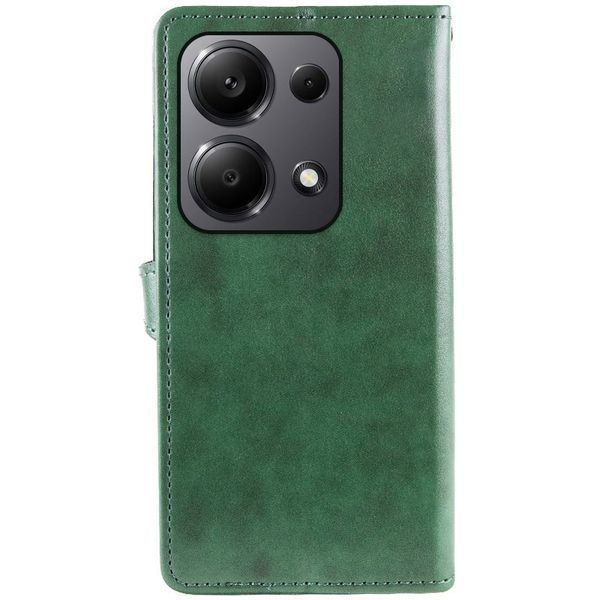 Шкіряний чохол-книжка GETMAN Gallant (PU) для Xiaomi Redmi Note 13 Pro 4G / Poco M6 Pro 4G Green 777-06235 фото