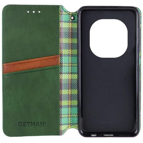 Шкіряний чохол-книжка GETMAN Cubic (PU) для Xiaomi Redmi Note 15 4G/5G (EU) Зелений 656-08938 фото