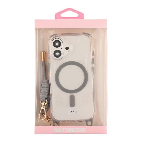 Чохол TPU+PC LanyardCase with MagSafe для iPhone 17 Titanium grey 2020000499961 фото