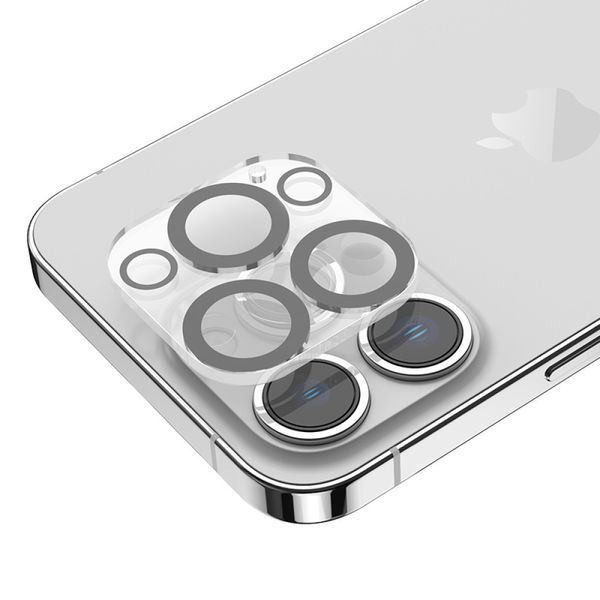 Захисне скло на камеру Hoco 3D all-inclusive night shooting circle lens для iPhone 15 Pro/15 Pro Max 204-00287 фото