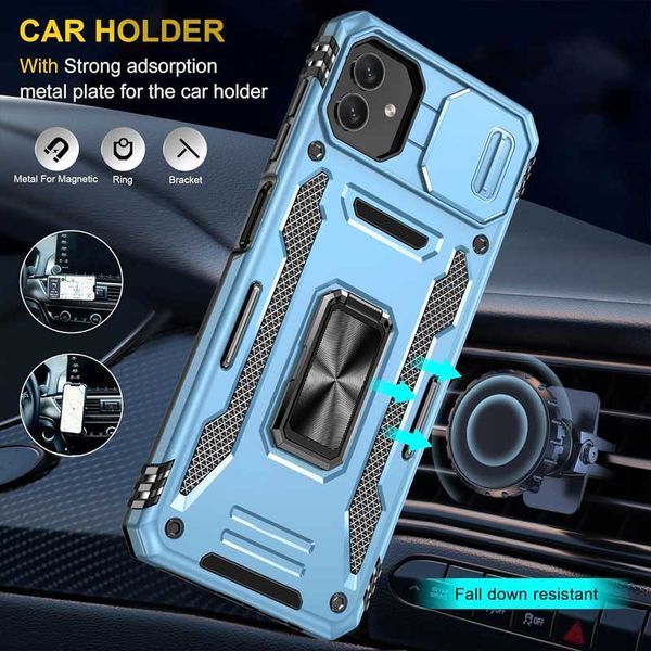 Ударопрочный чехол Camshield Army Ring для Samsung Galaxy A05 Light Blue 777-05019 фото