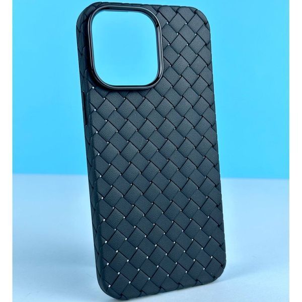 Плетений чохол XO Bottega Veneta для iPhone 12 Pro Max Чорний 208-02224 фото
