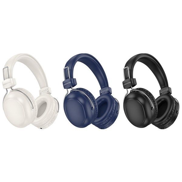 Бездротові накладні навушники BOROFONE BO33 Melody BT headphones Milky White 656-03798 фото