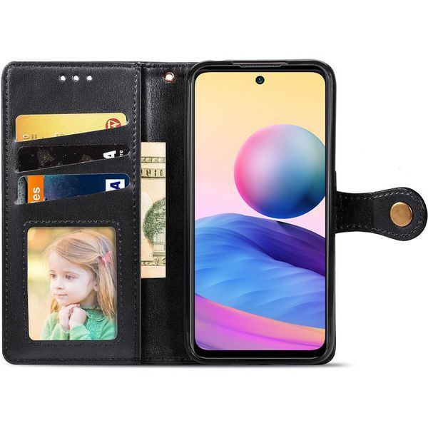 Шкіряний чохол-книжка GETMAN Gallant (PU) для TECNO Spark 10 Black 777-06385 фото