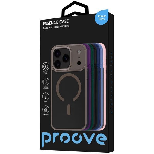 Чохол Proove Essence Case with Magnetic Ring iPhone 16 Pro Natural Titanium 656-04596 фото
