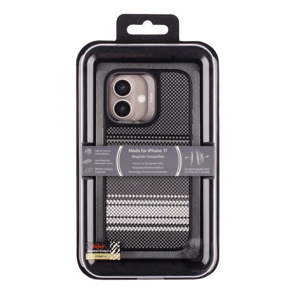 Чохол Kajsa Resort Collection Gradient Stripe with MagSafe для iPhone 17 Grey 2020000507550 фото