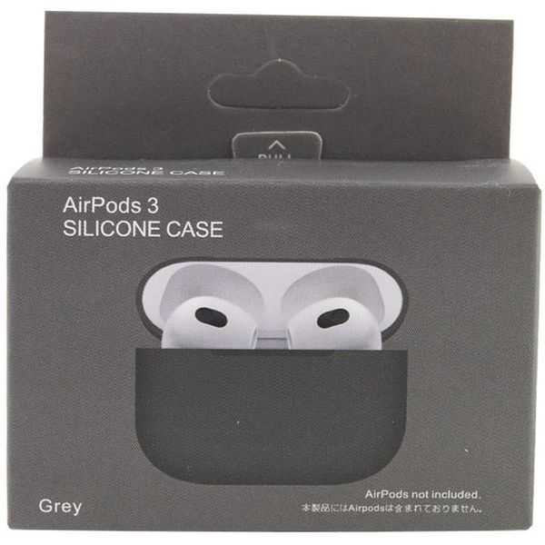 Силіконовий футляр для навушників AirPods 3 Gray 203-00255 фото