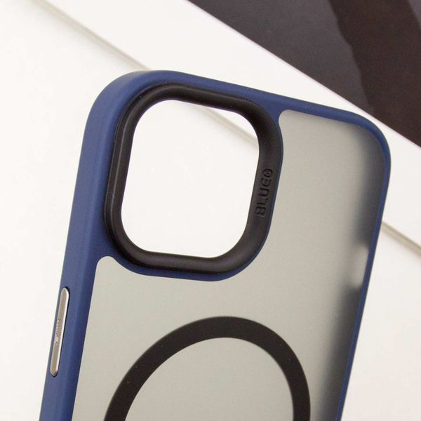 TPU+PC чохол Blueo Skin Friendly Frosted with MagSafe для Apple iPhone 15 (6.1") Blue 777-07913 фото