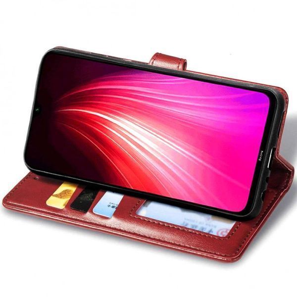 Шкіряний чохол-книжка GETMAN Gallant (PU) для Samsung Galaxy A10s Red 777-06535 фото