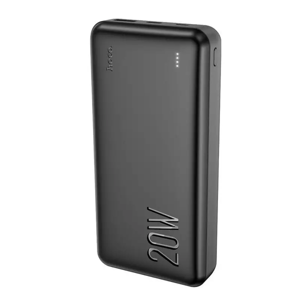 Павербанк с быстрой зарядкой HOCO J87A 20000mAh |1USB/1Type-C, 3A/20W, PD/QC Черный 216-00047 фото