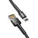 Кабель Baseus Cafule Cable（Special Edition）USB For iP 1m Grey+Black CALKLF-GG1 фото 3