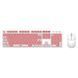 Беспроводной комплект XO KB-05 2.4G Wireless keyboard and mouse set Pink 999-00001 фото 1