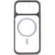 Чехол TPU+PC GETMAN Moon Clear with MagSafe для Apple iPhone 15 (6.1") Grey 656-08430 фото 3