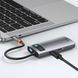 USB-хаб Baseus Metal Gleam Series 4-in-1 Multifunctional Type-C HUB Docking Station Gray（Type-C to HDMI*1+USB3.0*1+USB2.0*1+PD*1） CAHUB-CY0G фото 8
