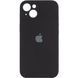Силиконовый чехол с закрытой камерой для iPhone 14 Black 666-00796 фото