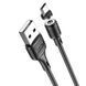 Кабель HOCO X52 USB to Micro 2.4A, 1m, PVC, PVC connectors, magnetic, Black 6931474735539 фото 4