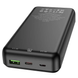 Павербанк с быстрой зарядкой HOCO J87A 20000mAh |1USB/1Type-C, 3A/20W, PD/QC Черный 216-00047 фото 3