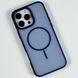 Силиконовый чехол Matte Color Case With Magnetic Thin Circle для iPhone 13 Pro Blue 214-03033 фото