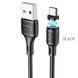Кабель HOCO X52 USB to Micro 2.4A, 1m, PVC, PVC connectors, magnetic, Black 6931474735539 фото 1