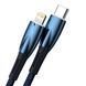 Кабель Baseus Glimmer Series Fast Charge USB-C to Lightning 1m (CADH000003) Синий 209-00195 фото 3