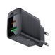 Сетевое зарядное устройство ACEFAST A78 PD20W GaN (USB-A+USB-C) charger Black 6974316283256 фото 3