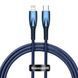 Кабель Baseus Glimmer Series Fast Charge USB-C to Lightning 1m (CADH000003) Синий 209-00195 фото 1