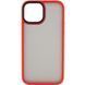 TPU+PC чехол Metal Buttons для Apple iPhone 13 (6.1") Красный 777-08311 фото 1