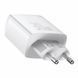 Сетевое зарядное устройство Baseus Compact Quick Charger 2U+C 30W EU White 656-01291 фото 2