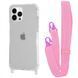 Чохол WAVE Clear Case With Strap для Iphone 13 Pro Max Pink 208-05252 фото 1