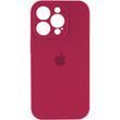 Силиконовый чехол с закрытой камерой для iPhone 16 Pro Max Maroon 666-01315 фото