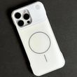 Чохол Glass Matte Aromatherapy Metal Magnetic для iPhone 16 White