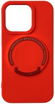 Чехол TPU Back Case Metal Stand with MagSafe для iPhone 13 Red 214-02117 фото