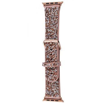 Ремінець Bling World Rock Diamond для Apple Watch 38/40/41/42mm(ser.10) Розовый 212-01366 фото