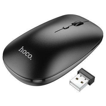 Манипулятор мышь HOCO GM15 Art dual-mode business wireless mouse Black 6931474760579 фото